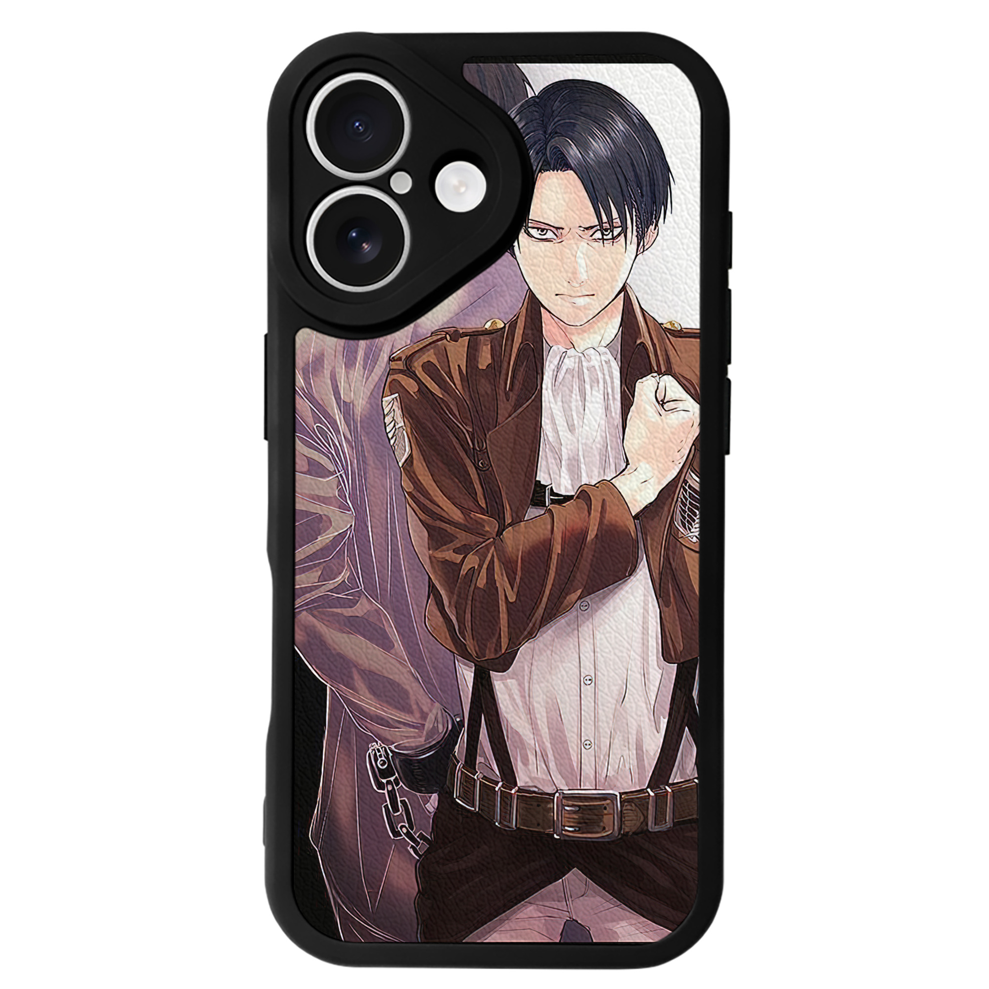 （画像用） 進撃の巨人 Attack on Titan 【iPhone 16シリーズ対応】シリコンスマホケース（レザー調） 材質：シリコン